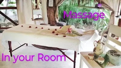 a room with a white piano in your room at Jungle Hut near Beach - Nature Lovers in Las Terrenas