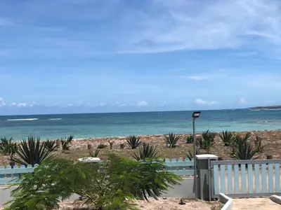 a view of the ocean from the beach at Punta Rucia Cristal Beach in Punta Rucia