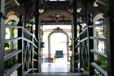 an entrance to a house with an open door at Platino Hotel & Casino in Santiago de los Caballeros