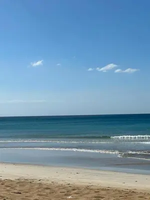 a beach with the ocean and a group of waves at Hotel Casa Coson in Las Terrenas