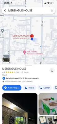 a screenshot of a webpage of amega house at Only Room By Merengue House, 8 minutos airport in Monte Adentro