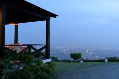 a view of a city from a house at The apartment you dreamed of 1 in Santiago de los Caballeros